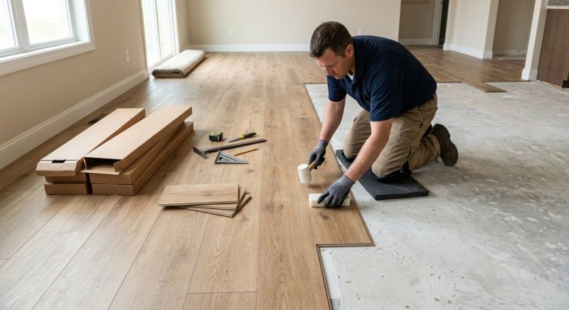 Luxury Vinyl Tile Installation in Centreville, VA