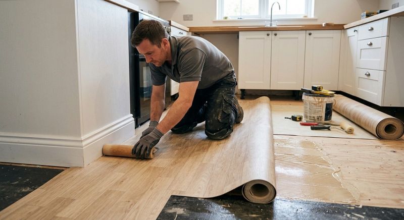 Sheet Linoleum Installation in Clifton, VA