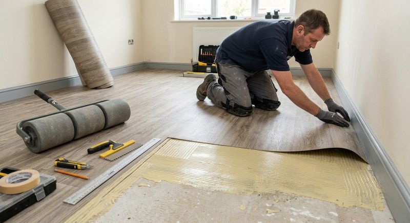 Sheet Vinyl Installation in Reston, VA